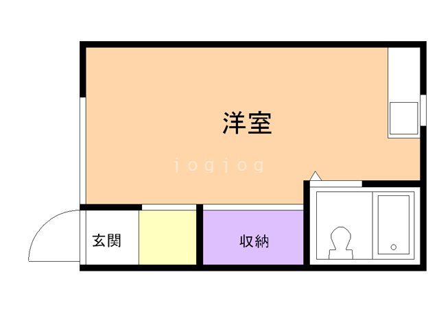 旭川市春光台一条のアパートの間取り