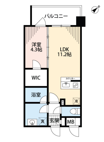 糟屋郡新宮町緑ケ浜のマンションの間取り