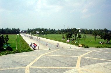 【札幌市白石区北郷九条のアパートの公園】