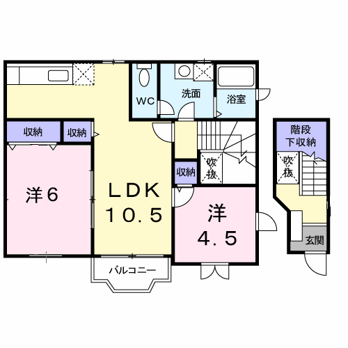 リバーパーク　Ａの間取り