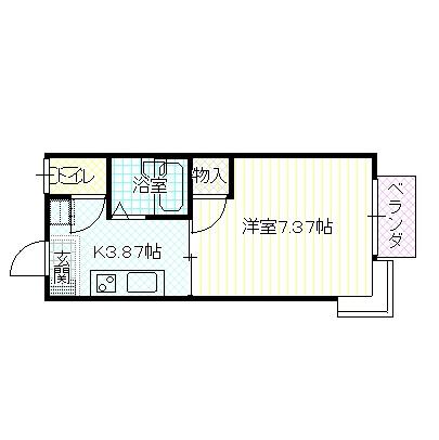 長野市平林のアパートの間取り