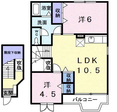 ＣＯＭＯＤＯ旭の間取り