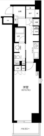 中央区日本橋のマンションの間取り