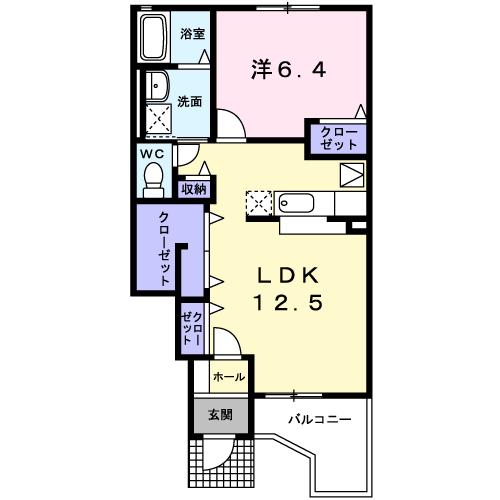 グレース　ヴィラIの間取り