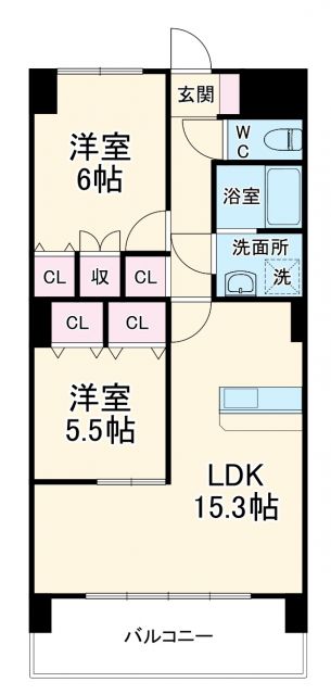 ボヌール石田の間取り