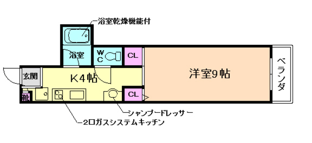 山仁サツキハイツIIの間取り