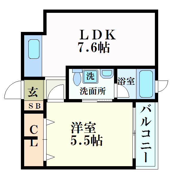 リーベ上東雲の間取り