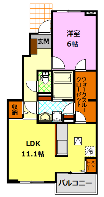 フィオーレBの間取り