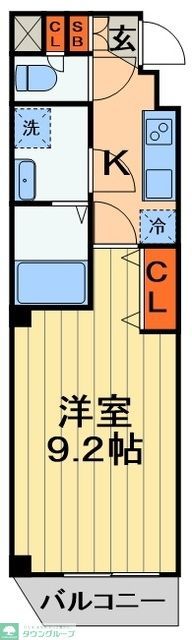 【千葉市中央区登戸のマンションの間取り】