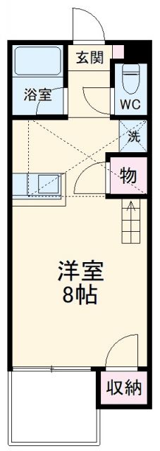 豊橋市松井町のアパートの間取り