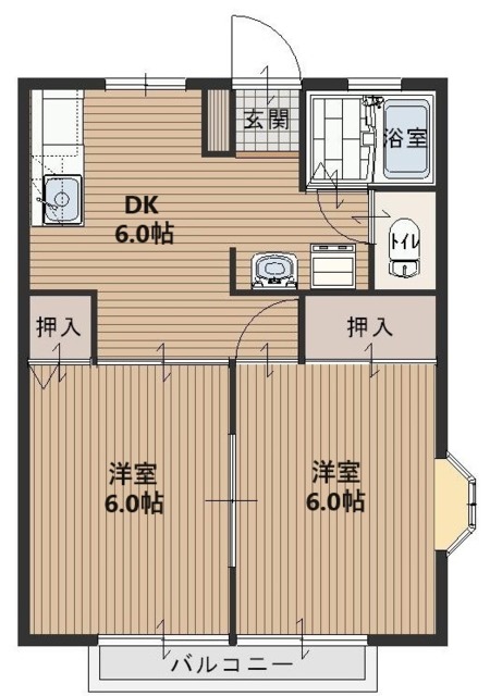 スカイハイツの間取り