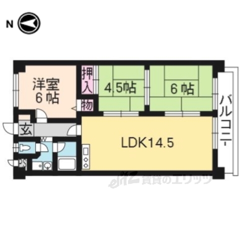 エミナール南草津の間取り