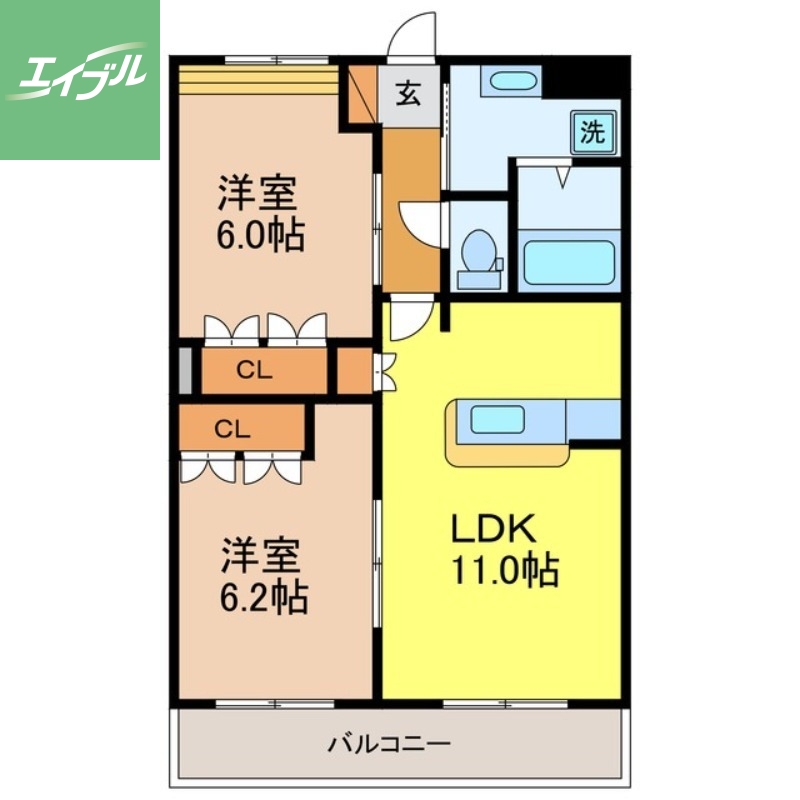 グランディール高来の間取り