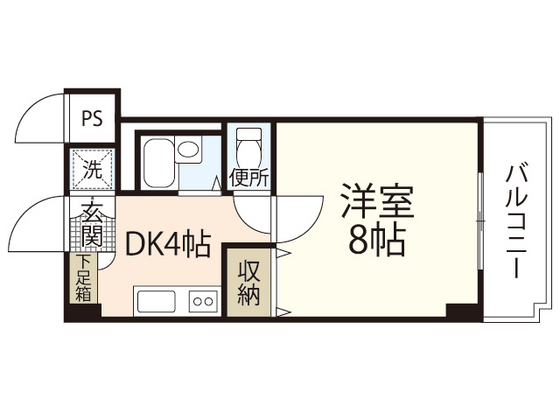 広島市安佐南区西原のマンションの間取り