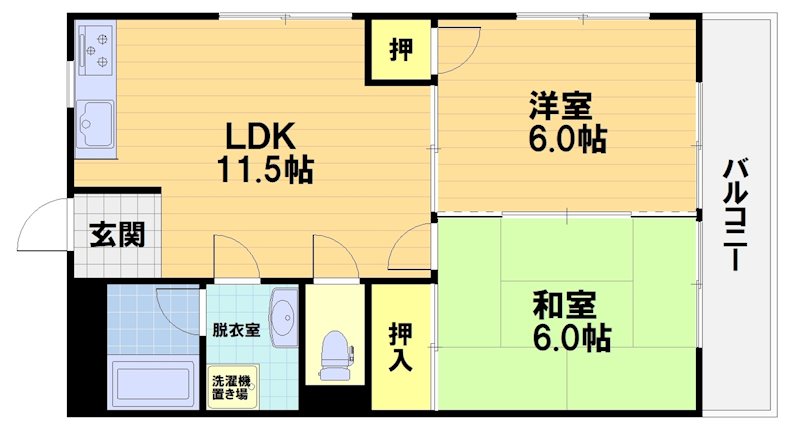 メゾンみやのまえの間取り