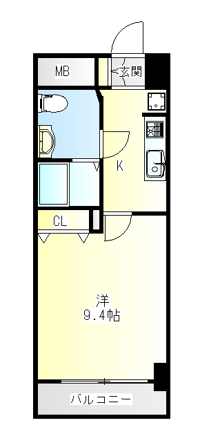 仙台市地下鉄南北線 北四番丁駅 徒歩3分 12階建 築19年の間取り写真