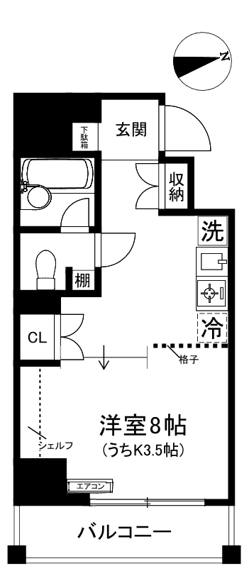 ヨネビル港北の間取り