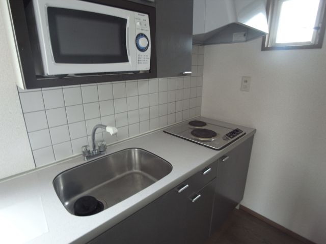 キッチン　２口電気コンロ