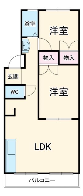 マンションアリス B棟の間取り写真