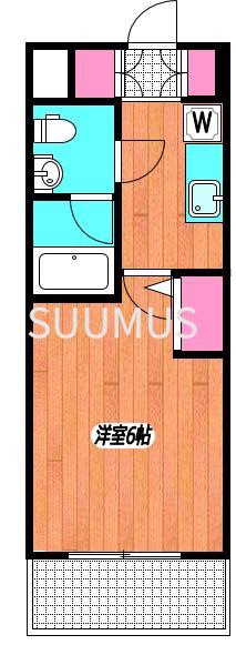 京王新線 新宿駅 徒歩3分 9階建 築13年の間取り写真