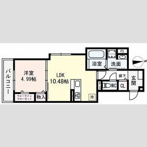 近鉄橿原線 八木西口駅 徒歩17分 3階建 築1年の間取り写真