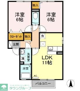 ＪＲ横浜線 相原駅 徒歩19分 2階建 築22年の間取り写真