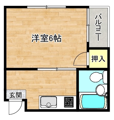 コーポ今里の間取り写真