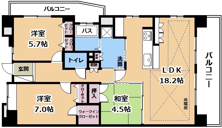 レジェ南草津の間取り写真