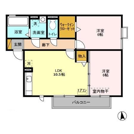 フルールの間取り写真