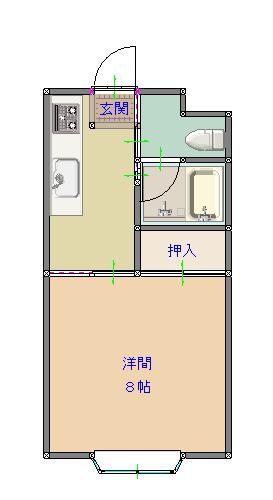 コーポセレナ1の間取り