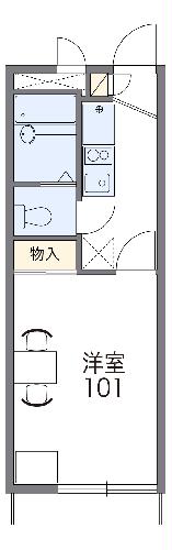 レオパレスリラティヴ萩原の間取り