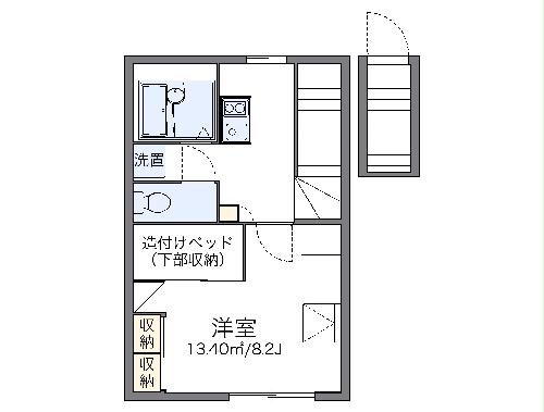 レオパレス西部の間取り