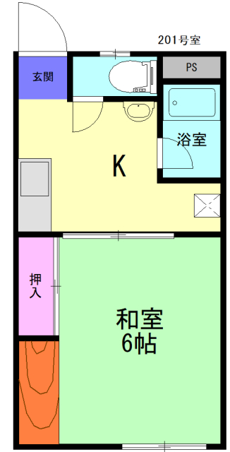 【Fアパルトメント皿山町の間取り】