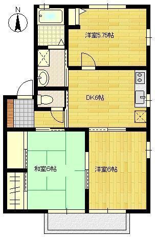 フォーレス六座町Ｂの間取り