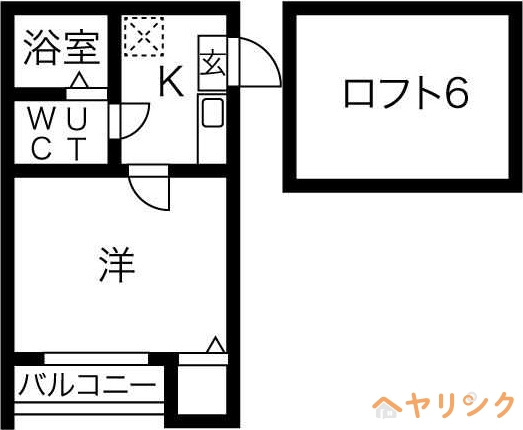 名古屋市守山区鳥神町のアパートの間取り