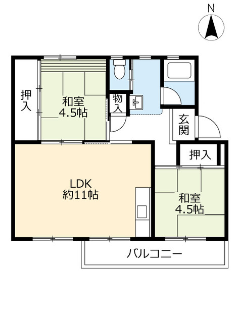 ＵＲ相生山の間取り