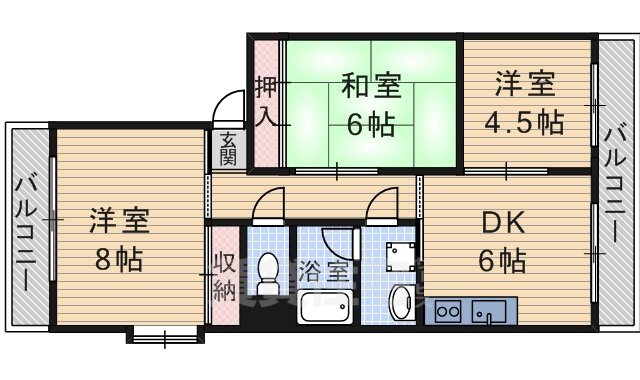 イワイマンションの間取り