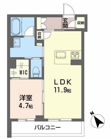 山形市木の実町のマンションの間取り