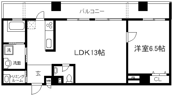 シュシュパルク六条院の間取り