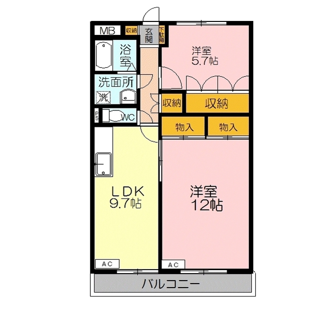 エステートサンフレッシュの間取り