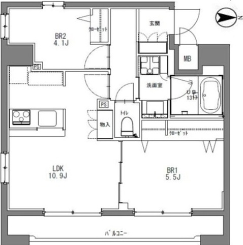 La Douceur秋葉原の間取り