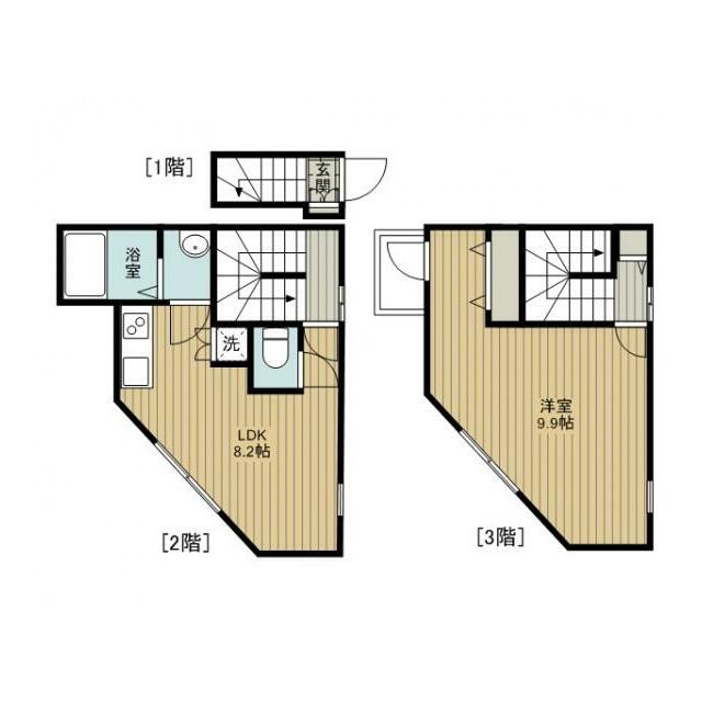 【足立区千住東のアパートの間取り】