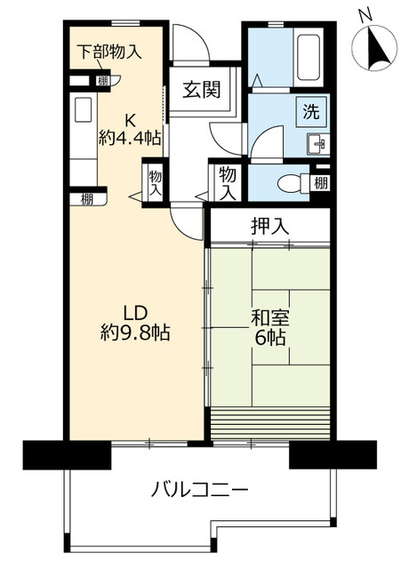 ＵＲグリーンヒルズ六甲の間取り