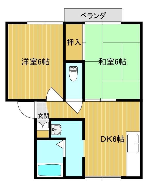 シャトル中滑川の間取り