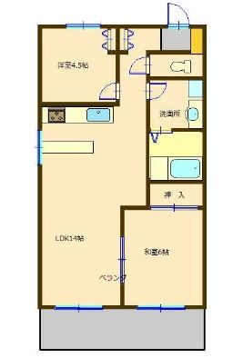 【ウイライヴ十日市場の間取り】