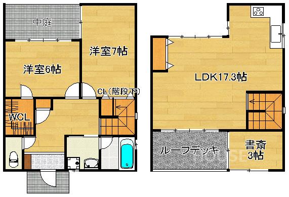 エムズ神光院の間取り