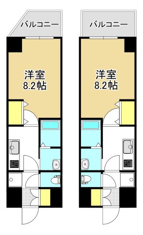 レジェンド赤間駅前の間取り