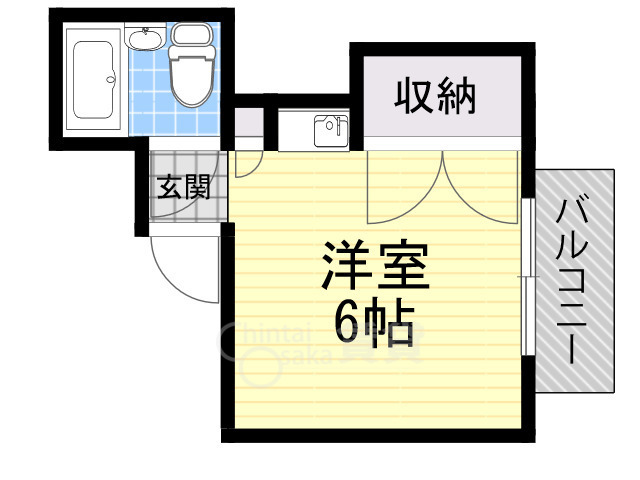 吹田市朝日町のマンションの間取り