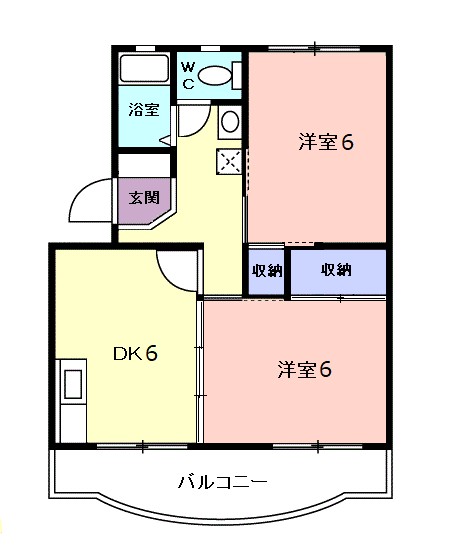 アブニールＮＫの間取り