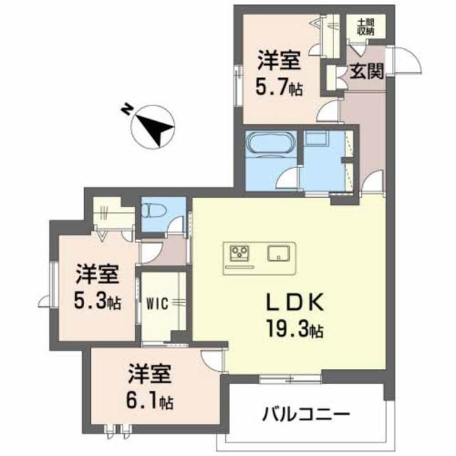 カスタネア栗林南の間取り